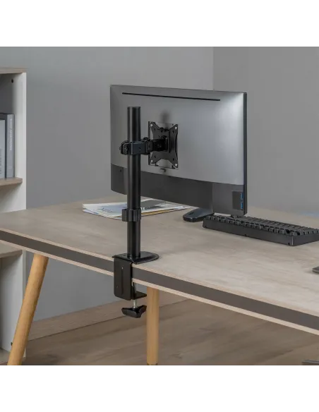 AISENS Soporte de mesa eco giratorio e inclinable para Monitor tv 9kg de 17-32, Negro