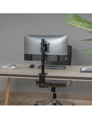 AISENS Soporte de mesa eco giratorio e inclinable para Monitor tv 9kg de 17-32, Negro