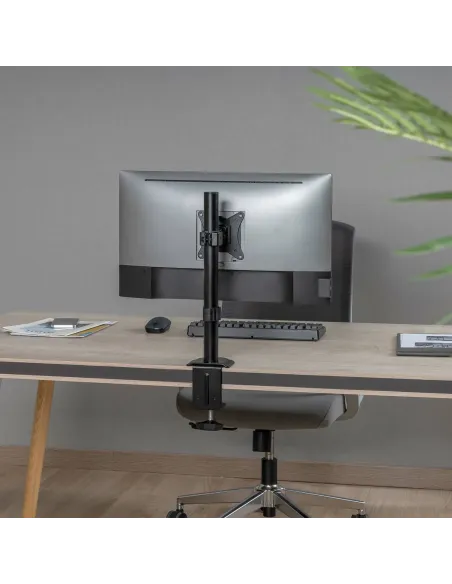 AISENS Soporte de mesa eco giratorio e inclinable para Monitor tv 9kg de 17-32, Negro