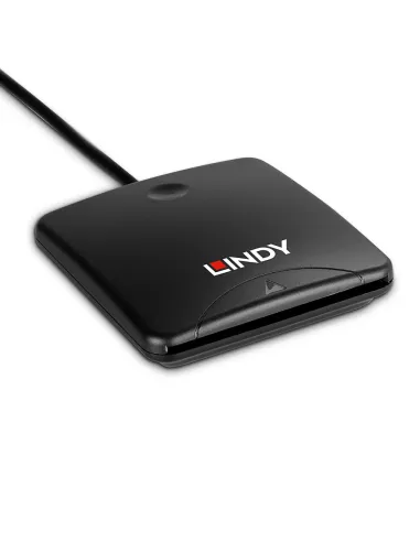 Lindy 43407 lector de tarjeta magnética USB Negro
