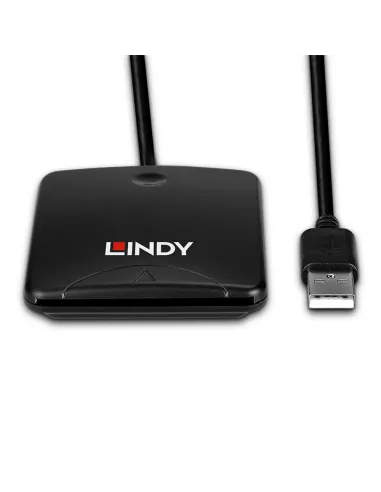 Lindy 43407 lector de tarjeta magnética USB Negro