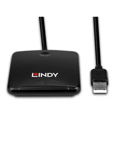 Lindy 43407 lector de tarjeta magnética USB Negro