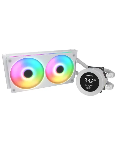 COUGAR CGR-PSDVARGB-W-240 Procesador Sistema de refrigeración líquida todo en uno 12 cm Blanco
