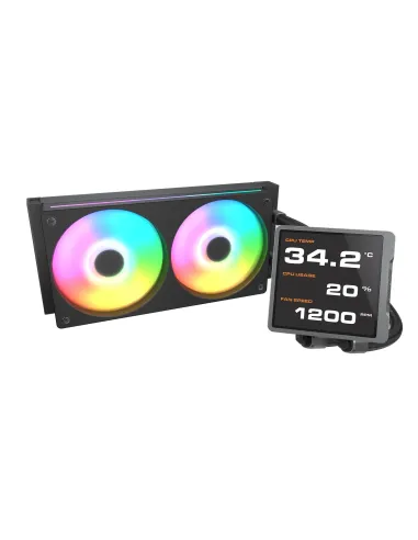 COUGAR CGR-PSDVPRGB-B-240 Procesador Sistema de refrigeración líquida todo en uno 12 cm Negro