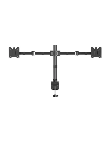 AISENS Soporte de Mesa Eco Giratorio e Inclinable para Monitor TV 20kg (3 Pivotes, 2 Brazos) de 17"-35", Negro