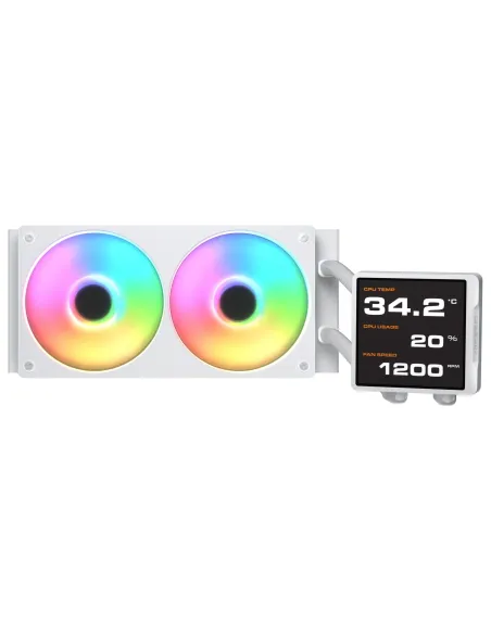 COUGAR CGR-PSDVPRGB-W-240 Procesador Sistema de refrigeración líquida todo en uno 12 cm Blanco