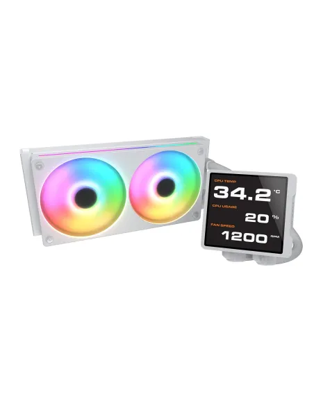 COUGAR CGR-PSDVPRGB-W-240 Procesador Sistema de refrigeración líquida todo en uno 12 cm Blanco