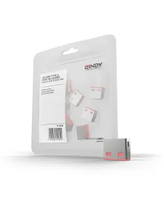 Lindy 40460 bloqueador de puerto USB tipo A Rosa Acrilonitrilo butadieno estireno (ABS) 10 pieza(s)