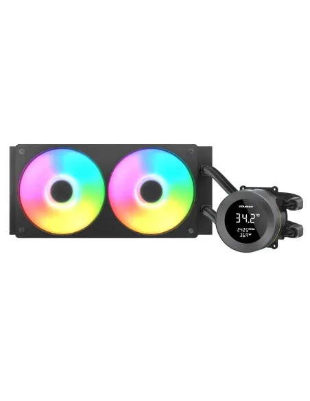 COUGAR CGR-PSDVARGB-B-240 Procesador Sistema de refrigeración líquida todo en uno 12 cm Negro