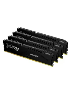 Kingston Technology FURY Beast 128GB 5600MT s DDR5 CL40 DIMM (Kit de 4) Black XMP