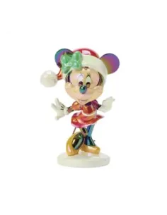 Figura enesco minnie mouse navideña