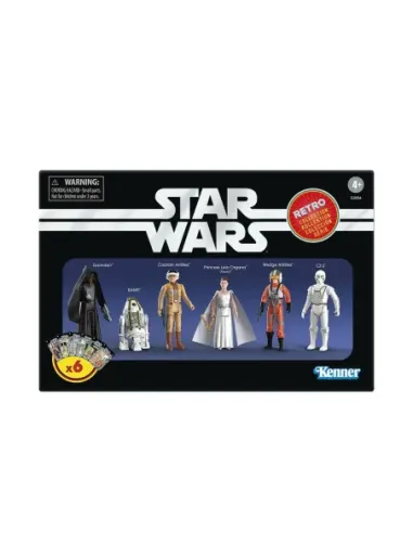 Figuras hasbro star wars retro collection 6 unidades