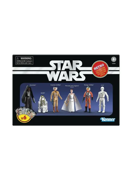 Figuras hasbro star wars retro collection 6 unidades