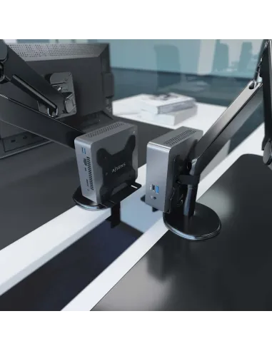 AISENS Soporte Versátil de Instalación para Mini PC, Negro