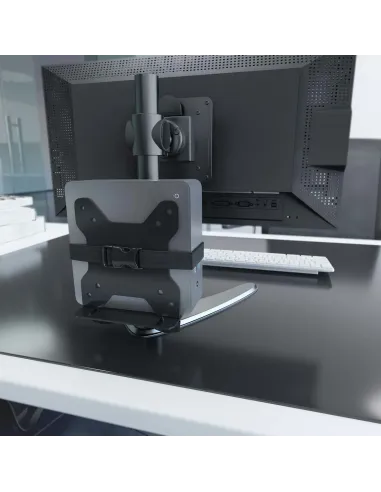 AISENS Soporte Versátil de Instalación para Mini PC, Negro