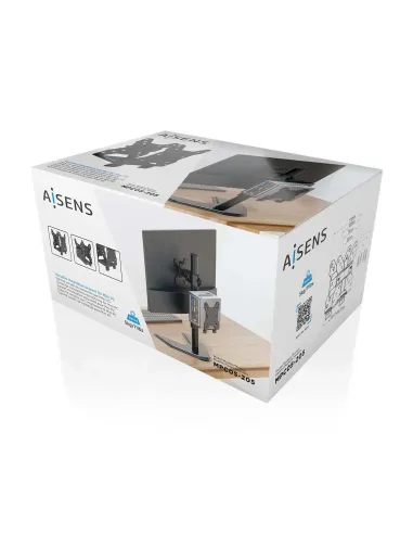 AISENS Soporte Versátil de Instalación para Mini PC, Negro