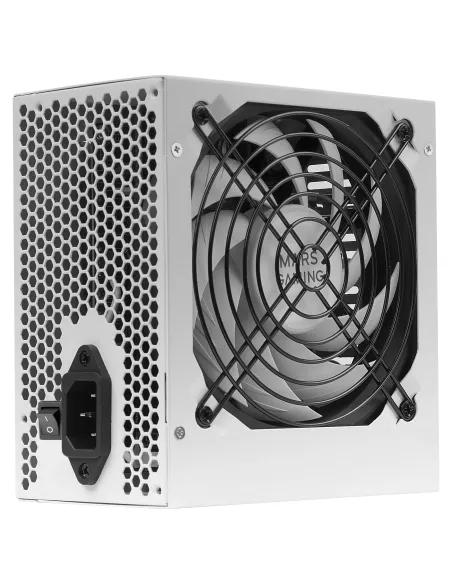 Mars Gaming MPIII550P, Fuente Alimentación PC ATX 550W, 5 Años de Garantía, 85% Eficiencia, Sistema Digital APFC, Ventilador