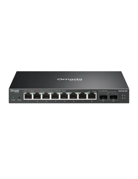 TP-Link ES210X-M2 switch Gestionado 2.5G Ethernet (100 1000 2500) Montaje en pared escritorio Negro