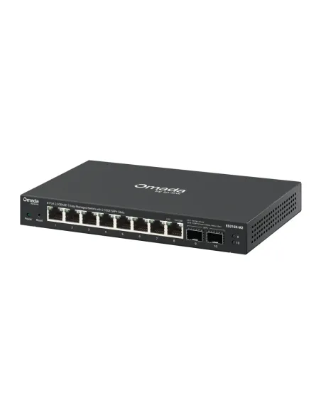 TP-Link ES210X-M2 switch Gestionado 2.5G Ethernet (100 1000 2500) Montaje en pared escritorio Negro