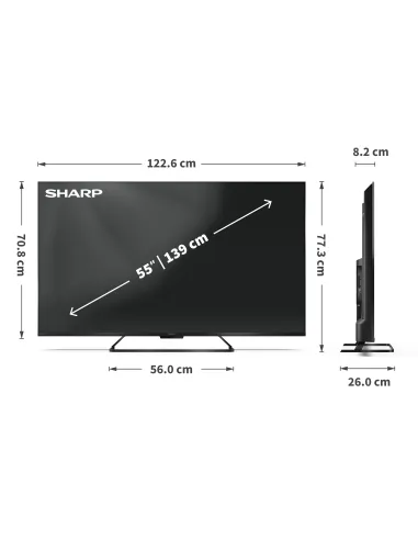 Sharp 55HR7265E Televisor 139,7 cm (55") 4K Ultra HD