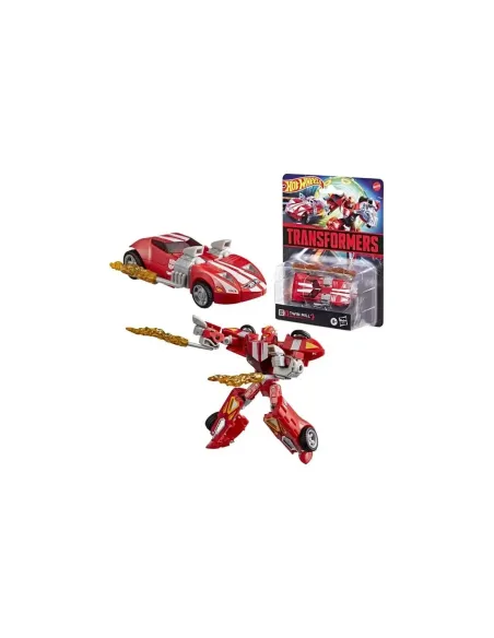Figura hasbro transformers x hot wheels twin mill