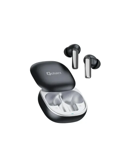 Auriculares qcharx buds slide anc + enc bluetooth negro