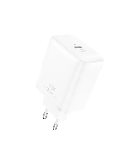 Cargador qcharx hermes 45w gan 1 usb tio c blanco