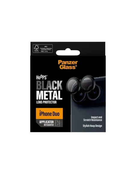 PanzerGlass Hoops Camera Protect iPhone Duo Black