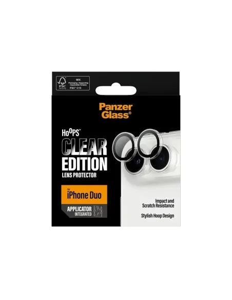 PanzerGlass Hoops Camera Prot iPhone Duo Transpare