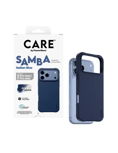 PanzerGlass CARE™ by ® Samba Case Italian Blue w. MagSafe iPhone 18 Pro Max | 17 Pro Max funda para teléfono móvil Azul