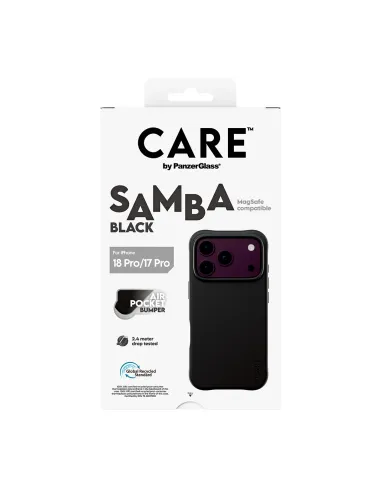 PanzerGlass CARE™ by ® Samba Case Black w. MagSafe iPhone 18 Pro | 17 Pro funda para teléfono móvil Negro