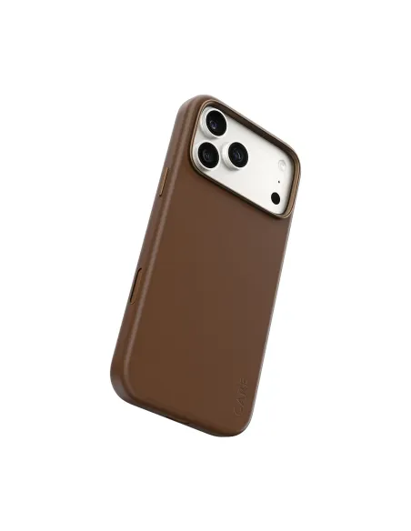 PanzerGlass CARE™ by ® Solo Vegan Leather Case Brown w. MagSafe iPhone 18 Pro Max | 17 Pro Max funda para teléfono móvil Marrón