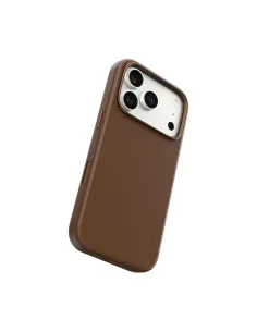 PanzerGlass CARE™ by ® Solo Vegan Leather Case Brown w. MagSafe iPhone 18 Pro | 17 Pro funda para teléfono móvil Marrón