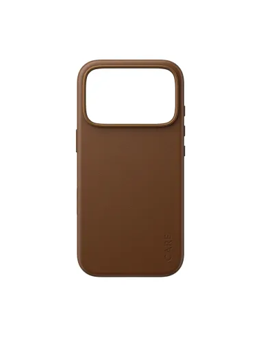 PanzerGlass CARE™ by ® Solo Vegan Leather Case Brown w. MagSafe iPhone 18 Pro | 17 Pro funda para teléfono móvil Marrón