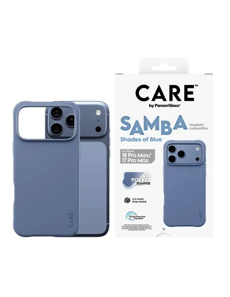 PanzerGlass CARE™ by ® Samba Case Shades of Blue w. MagSafe iPhone 18 Pro Max | 17 Pro Max funda para teléfono móvil Azul