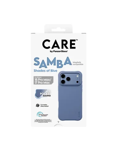 PanzerGlass CARE™ by ® Samba Case Shades of Blue w. MagSafe iPhone 18 Pro Max | 17 Pro Max funda para teléfono móvil Azul