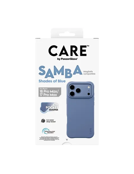 PanzerGlass CARE™ by ® Samba Case Shades of Blue w. MagSafe iPhone 18 Pro Max | 17 Pro Max funda para teléfono móvil Azul