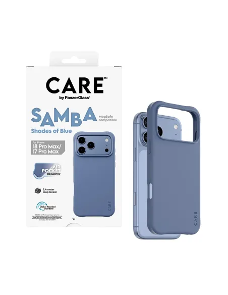 PanzerGlass CARE™ by ® Samba Case Shades of Blue w. MagSafe iPhone 18 Pro Max | 17 Pro Max funda para teléfono móvil Azul