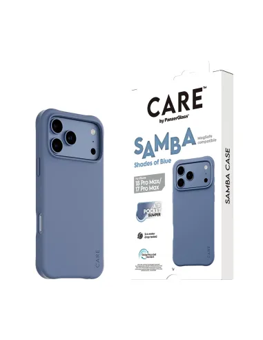 PanzerGlass CARE™ by ® Samba Case Shades of Blue w. MagSafe iPhone 18 Pro Max | 17 Pro Max funda para teléfono móvil Azul