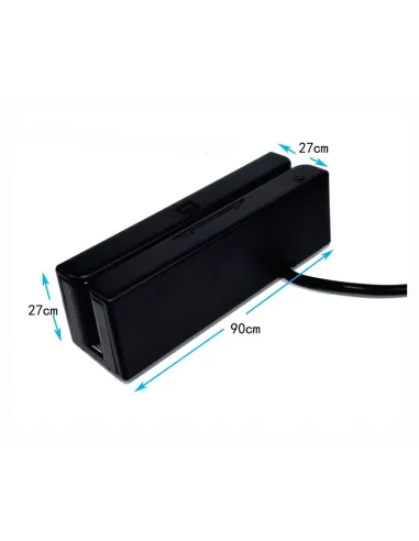 Premier BM-90 lector de tarjeta magnética USB Negro