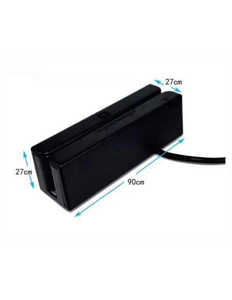 Premier BM-90 lector de tarjeta magnética USB Negro