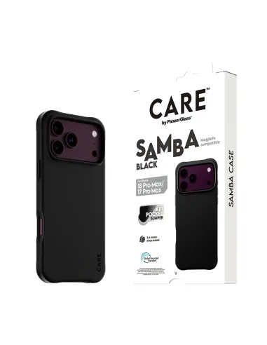 PanzerGlass CARE™ by ® Samba Case Black w. MagSafe iPhone 18 Pro Max | 17 Pro Max funda para teléfono móvil Negro