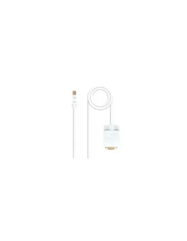 Cable Conversor Nanocable 10.15.4102/ Mini DP Macho - VGA Macho/ 2m/ Blanco