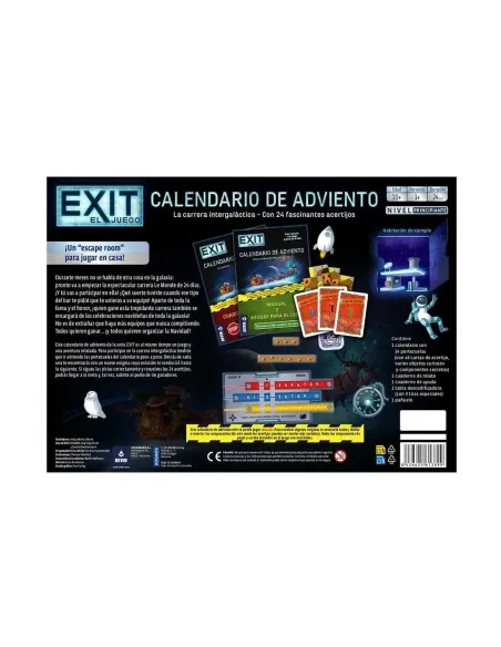 Calendario de adviento exit la carrera intergalactica