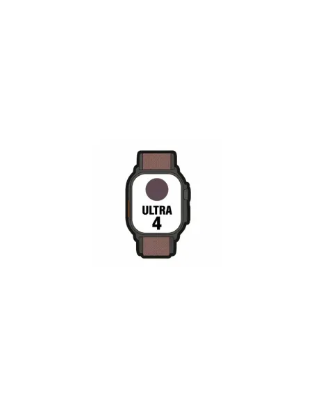 Apple Watch Ultra 4/ GPS/ 49mm/ Caja de Titanio Negro/ Correa Loop Alpine Burdeos L