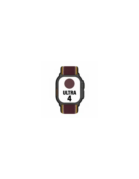 Apple Watch Ultra 4/ GPS/ 49mm/ Caja de Titanio Negro/ Correa Loop Trail Burdeos M/L