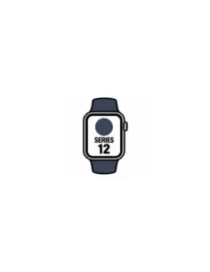 Apple Watch Series 12/ GPS/ 42mm/ Gris Espacial/ Correa Deportiva Azul Marino (S/M)