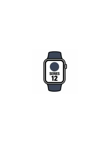 Apple Watch Series 12/ GPS/ 46mm/ Gris Espacial/ Correa Deportiva Azul Marino (M/L)