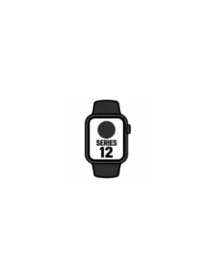Apple Watch Series 12/ GPS/ 46mm/ Negro/ Correa Deportiva Negra (S/M)
