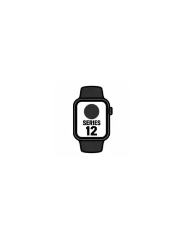 Apple Watch Series 12/ GPS/ 46mm/ Negro/ Correa Deportiva Negra (S/M)